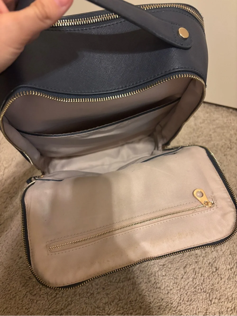 Calpak Leather Laptop Backpack